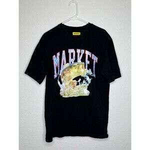 MARKET BASS ARC Men's Graphic T-Shirt Black - Size Large